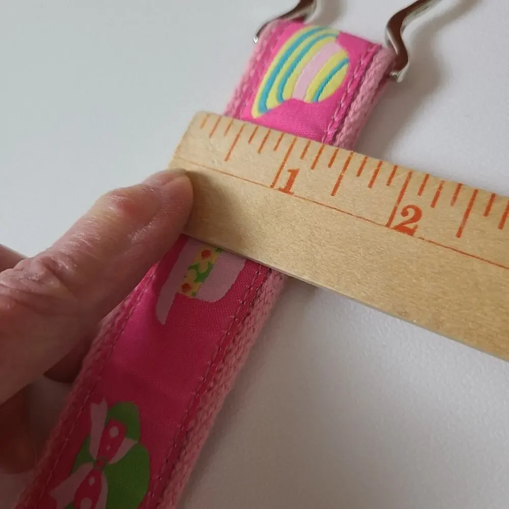 Douglas Paquette Pink Canvas Belt Size L 36
